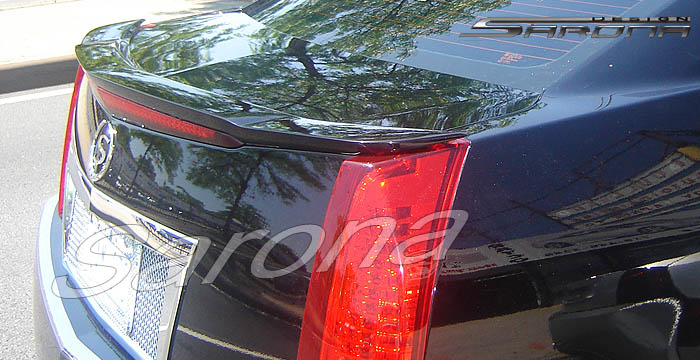 Custom Cadillac CTS Trunk Wing  Sedan (2008 - 2013) - $299.00 (Manufacturer Sarona, Part #CD-011-TW)